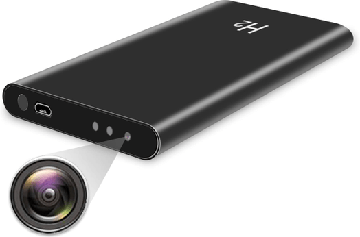 Verborgen camera in powerbank